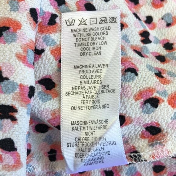 Adrianna Papell Tie Neck Ruffle Sleeve Blouse - M - Picture 9 of 9